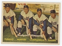 1957 Topps Dodgers Sluggers #400